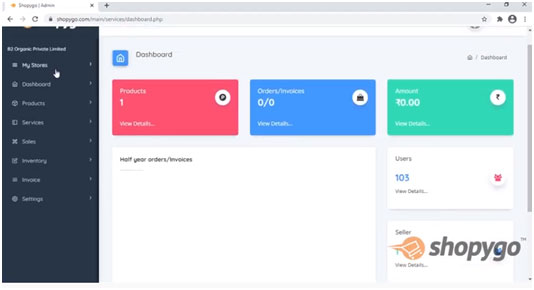 Manage your businesa from single dashboard: Shopygo feature all under one roof