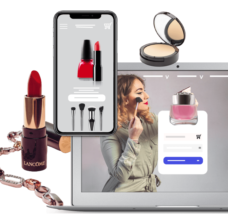 Online selling, cosmetic products with Shopygo