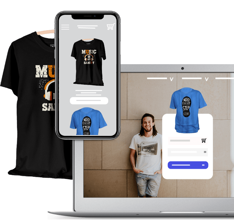 Sell t-shirt online with the help of ecommerce platform