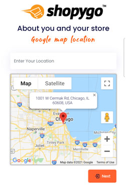 Google location adding for online store