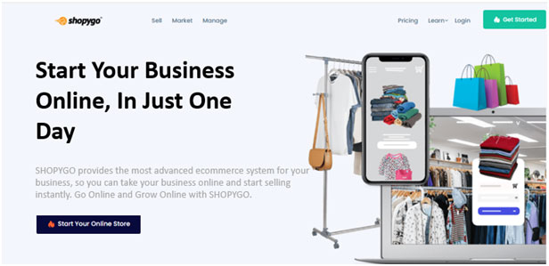 Shopygo ecommerce soltion, build store online