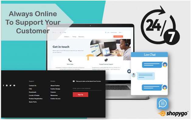 Make business 24*7 available to support your potential customer through Website
