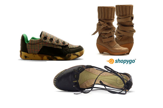 Different forms of ecofriendly footwear