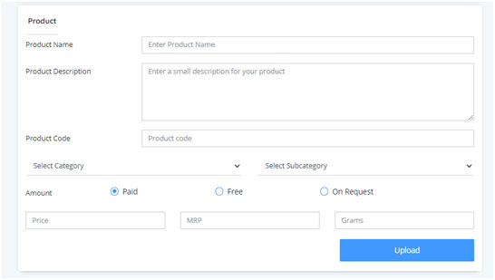 Adding  online store product image