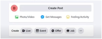 Creating a post in online store facebook page