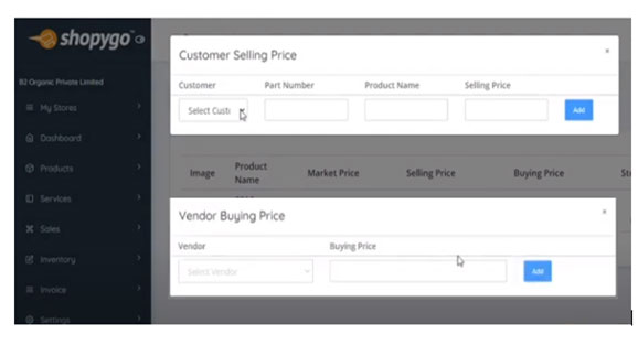 Add market price, selling price, buying price for your products